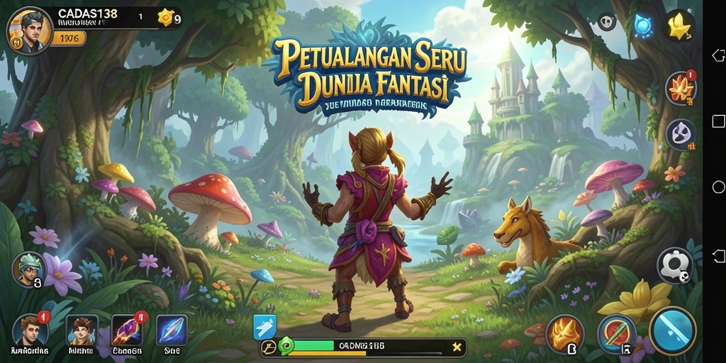 Tangkapan layar game menunjukkan momen seru dalam misi petualangan.