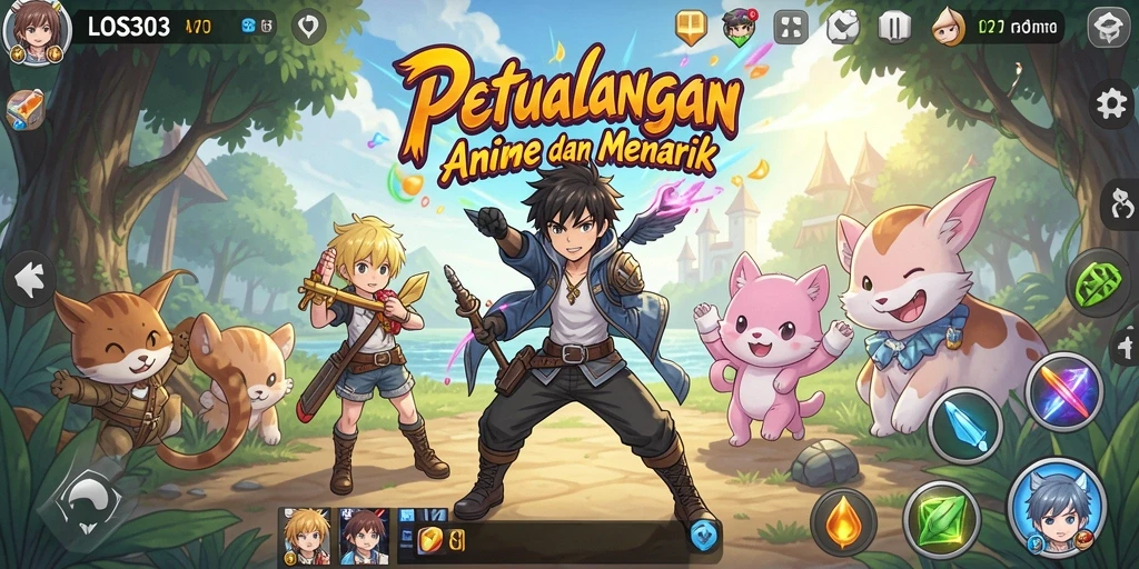 Tampilan menarik dari gameplay Anime di LOS303.